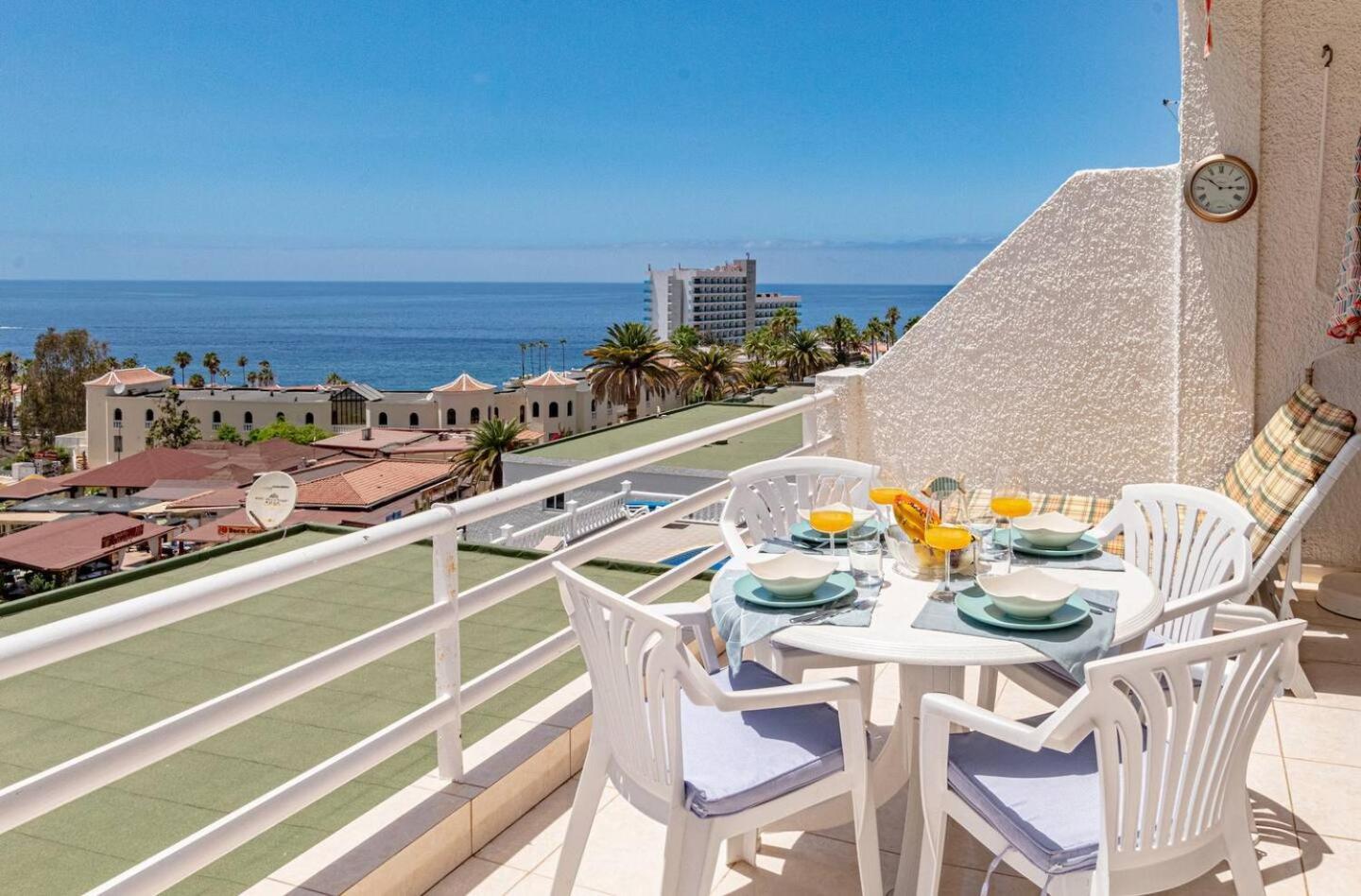 Sunny Oceanview Terrace By Dream Homes Tenerife Acantilado de los Gigantes Bagian luar foto