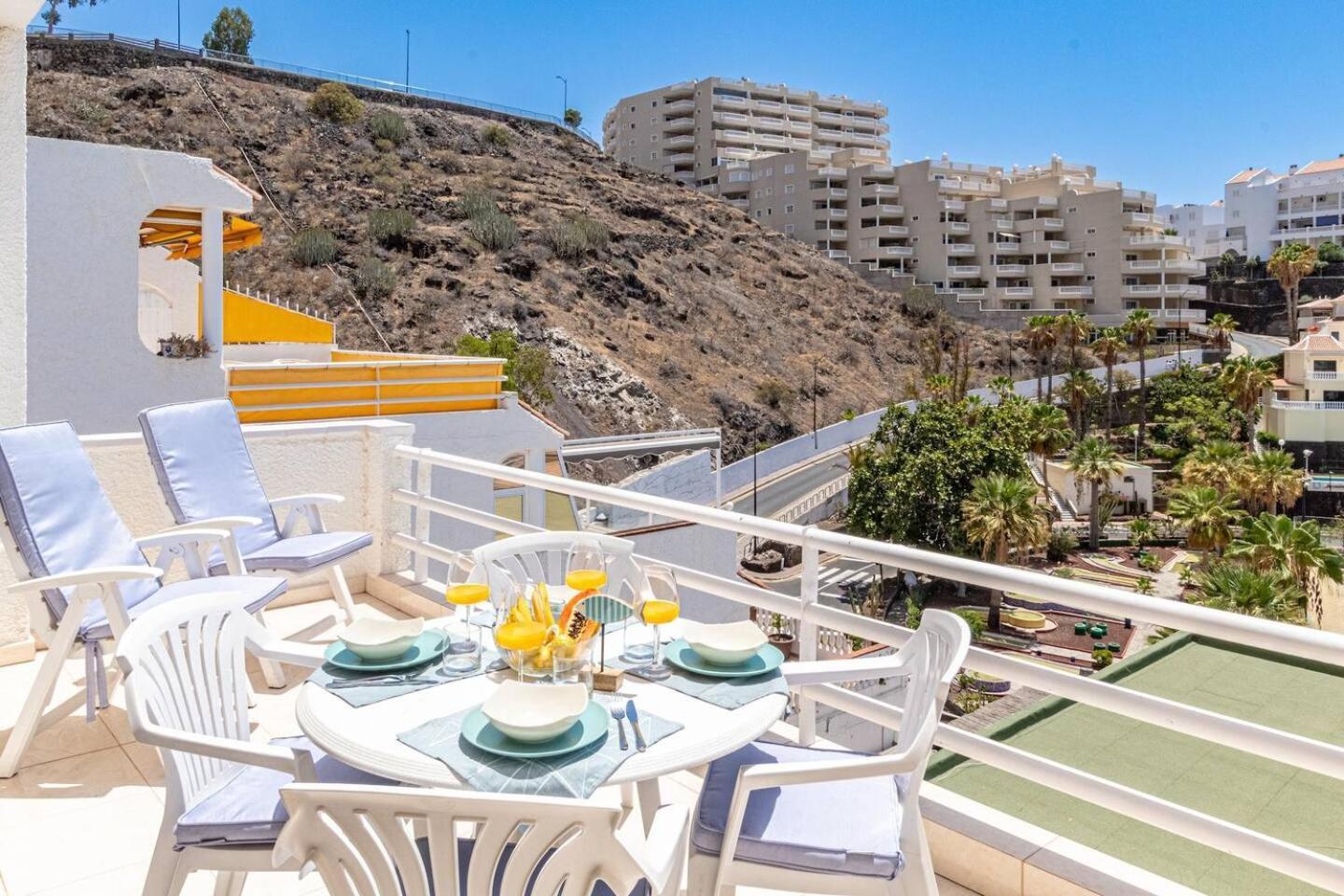 Sunny Oceanview Terrace By Dream Homes Tenerife Acantilado de los Gigantes Bagian luar foto