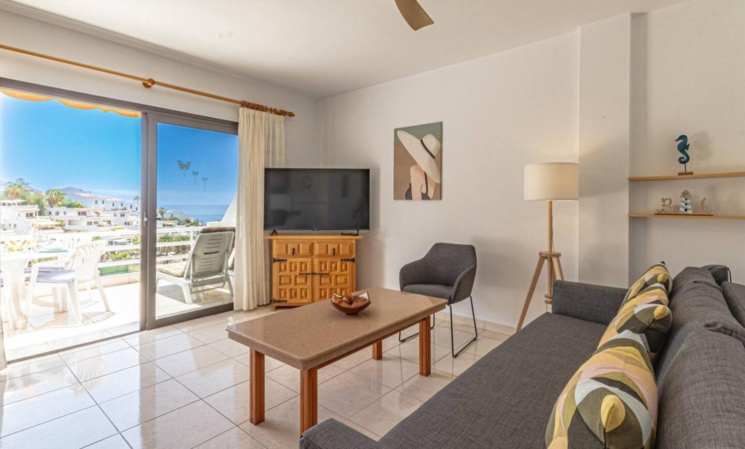 Sunny Oceanview Terrace By Dream Homes Tenerife Acantilado de los Gigantes Bagian luar foto