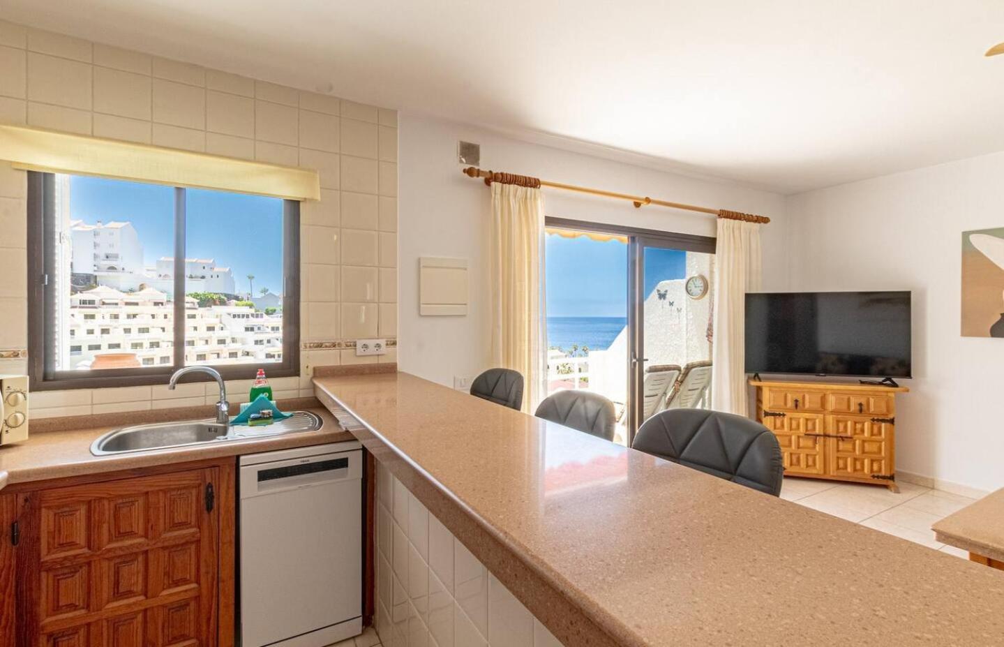 Sunny Oceanview Terrace By Dream Homes Tenerife Acantilado de los Gigantes Bagian luar foto