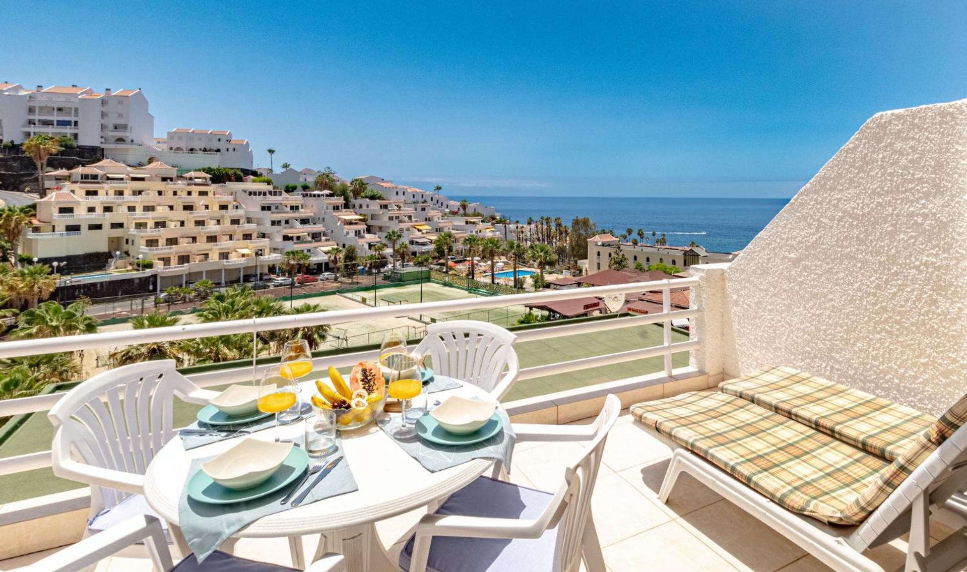 Sunny Oceanview Terrace By Dream Homes Tenerife Acantilado de los Gigantes Bagian luar foto