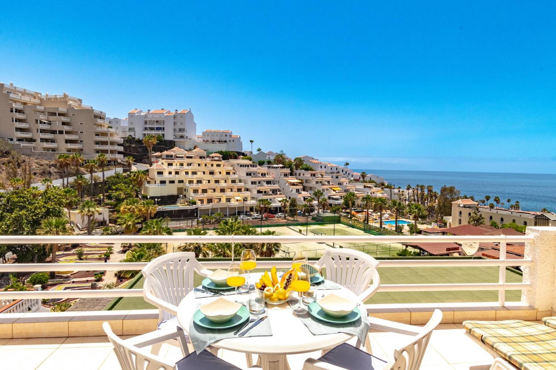 Sunny Oceanview Terrace By Dream Homes Tenerife Acantilado de los Gigantes Bagian luar foto