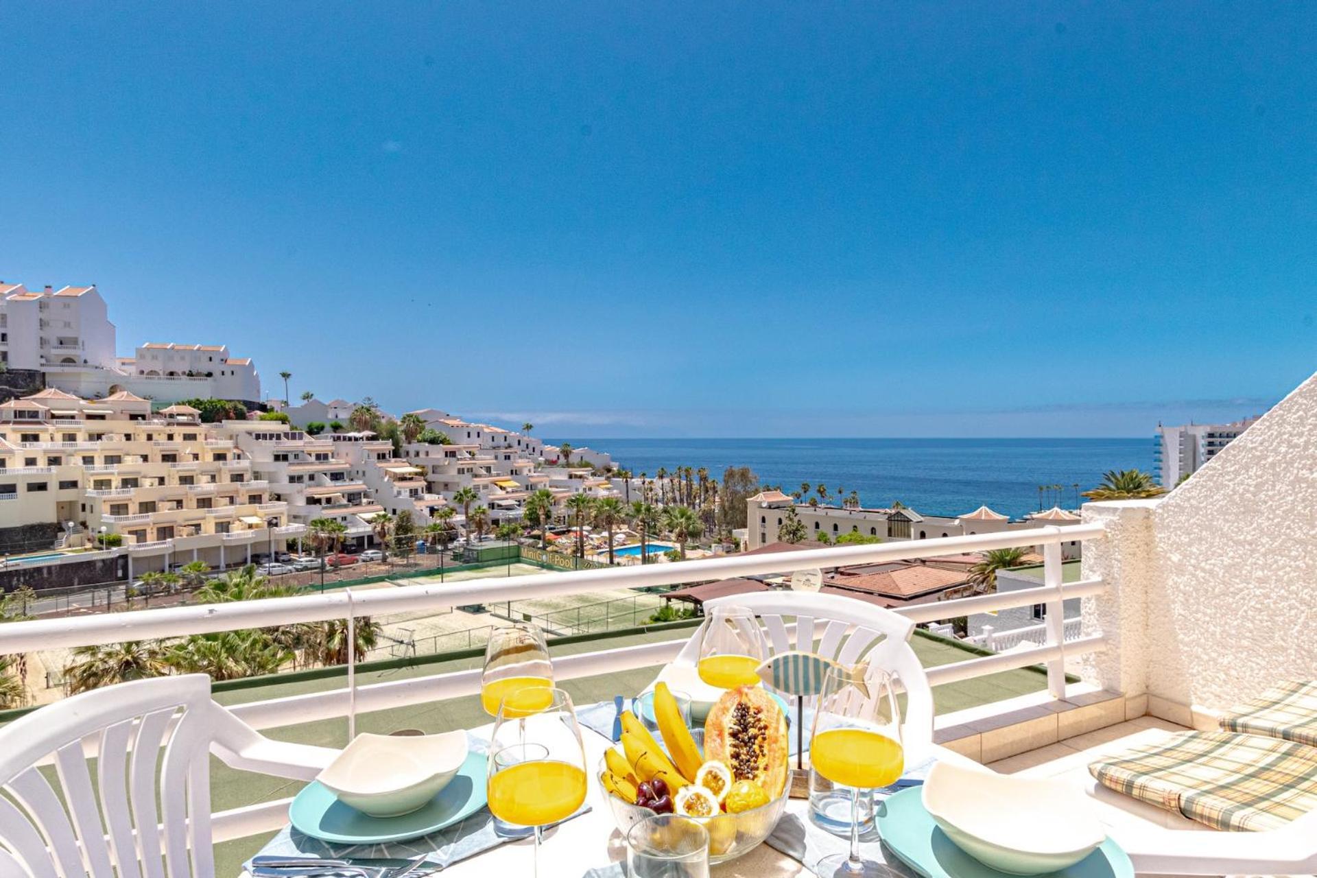 Sunny Oceanview Terrace By Dream Homes Tenerife Acantilado de los Gigantes Bagian luar foto