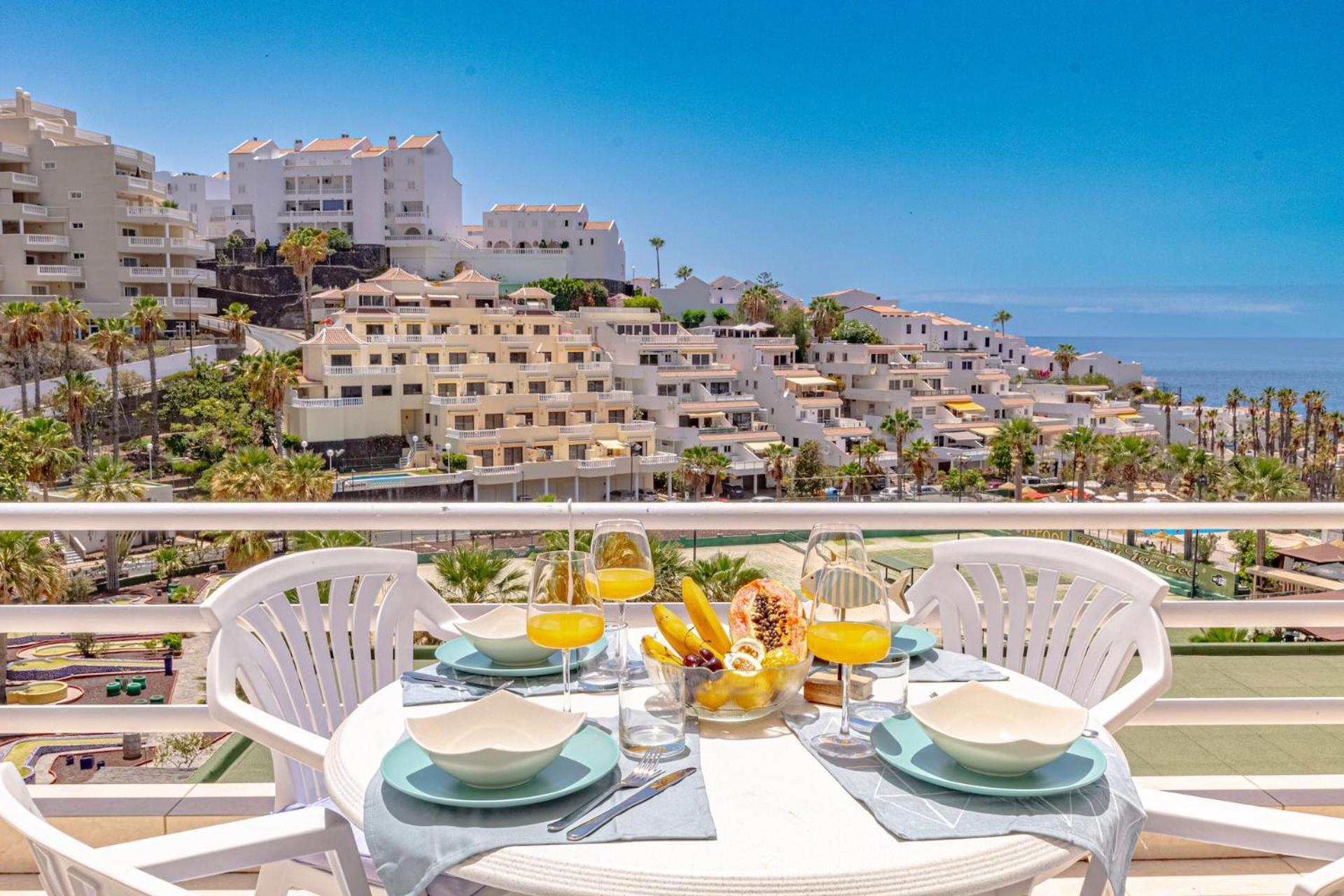 Sunny Oceanview Terrace By Dream Homes Tenerife Acantilado de los Gigantes Bagian luar foto